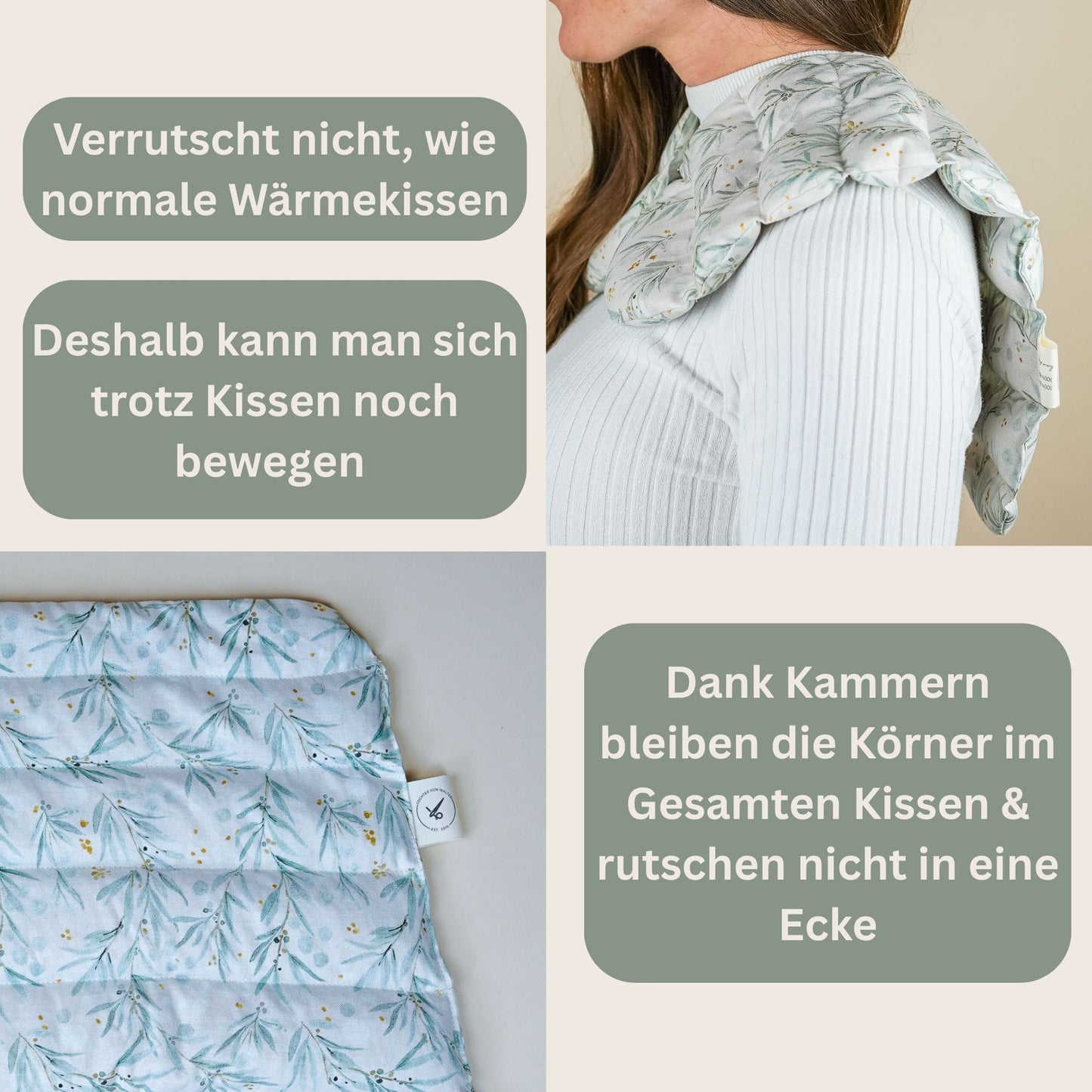 Nackenkissen Oliven