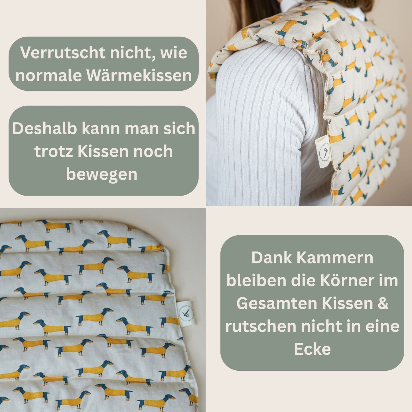 Nackenkissen Dackel