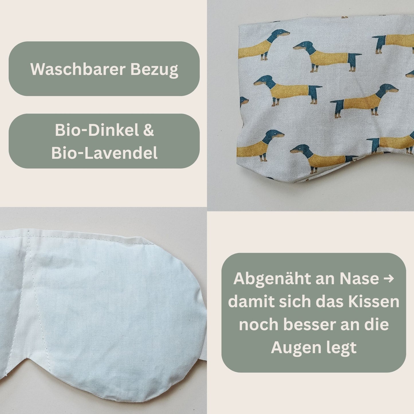 Augenkissen Dackel
