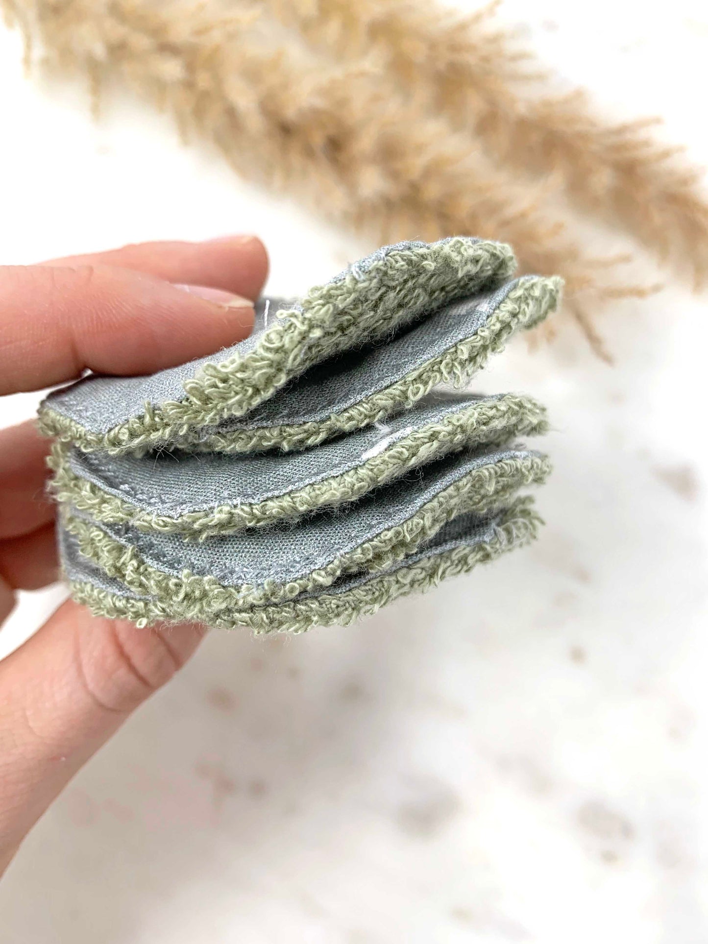 Wattepads waschbar Salbei