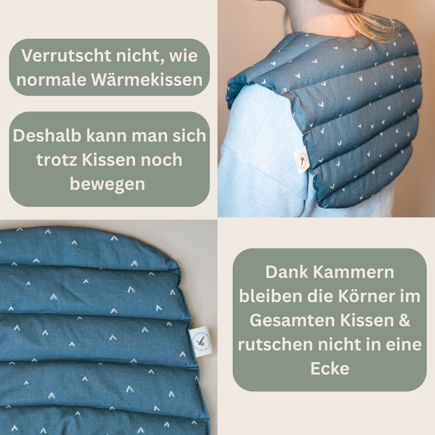 Nackenkissen Blau