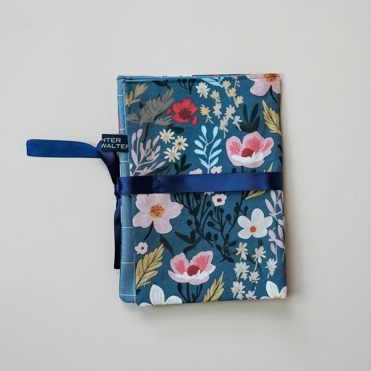 Kosmetiktasche Blau Blumen