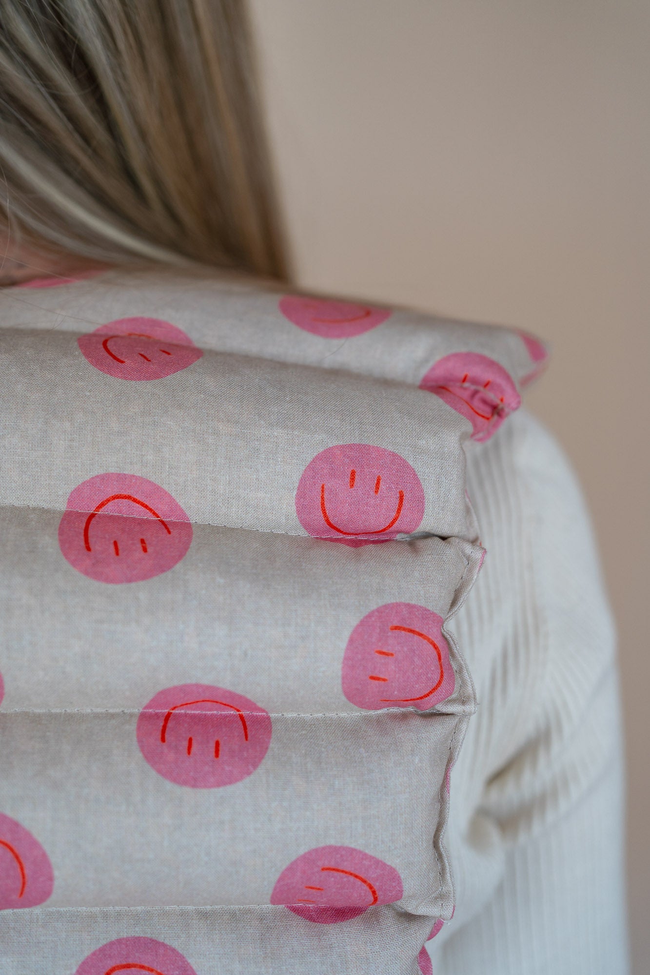 Nackenkissen Smiley Pink