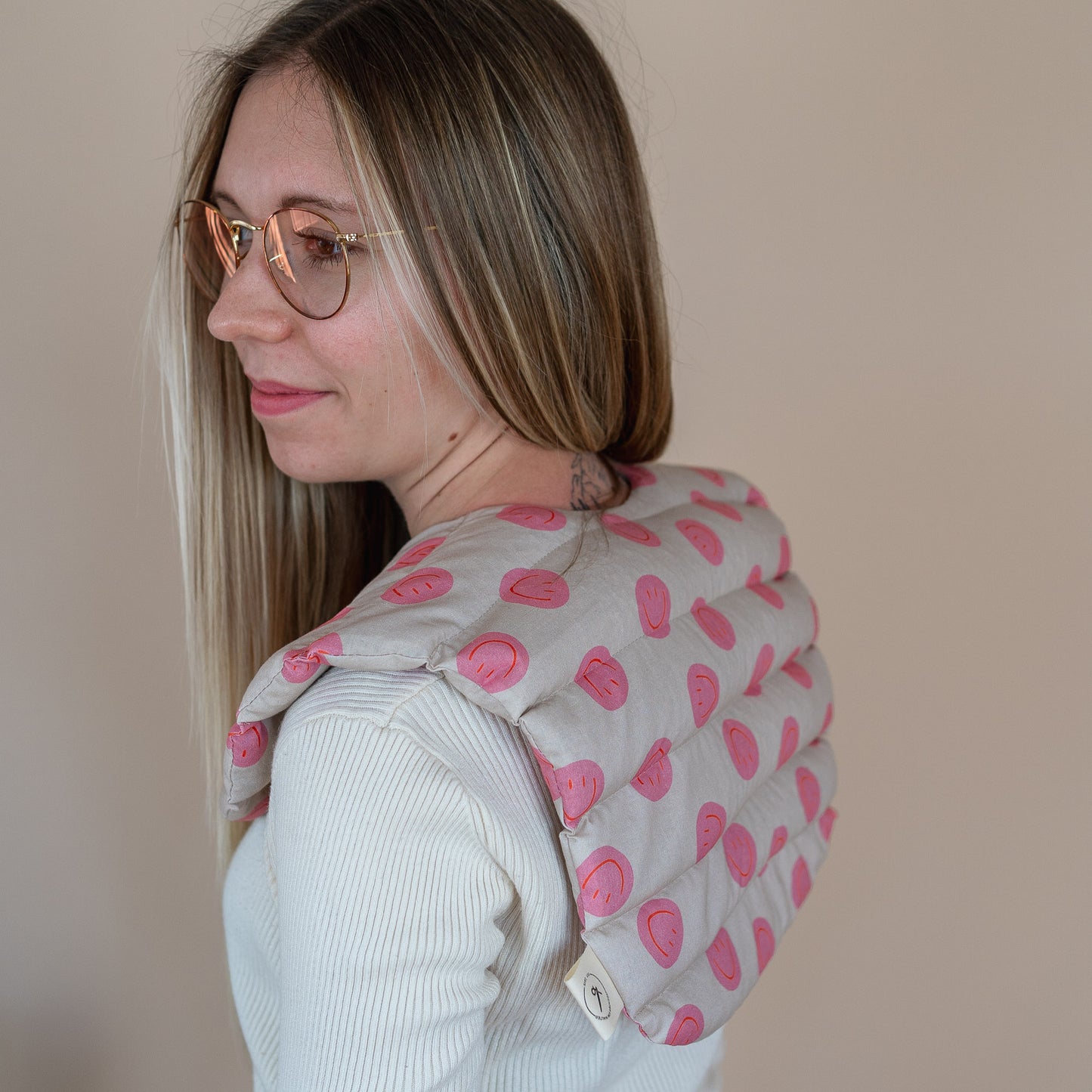 Nackenkissen Smiley Pink