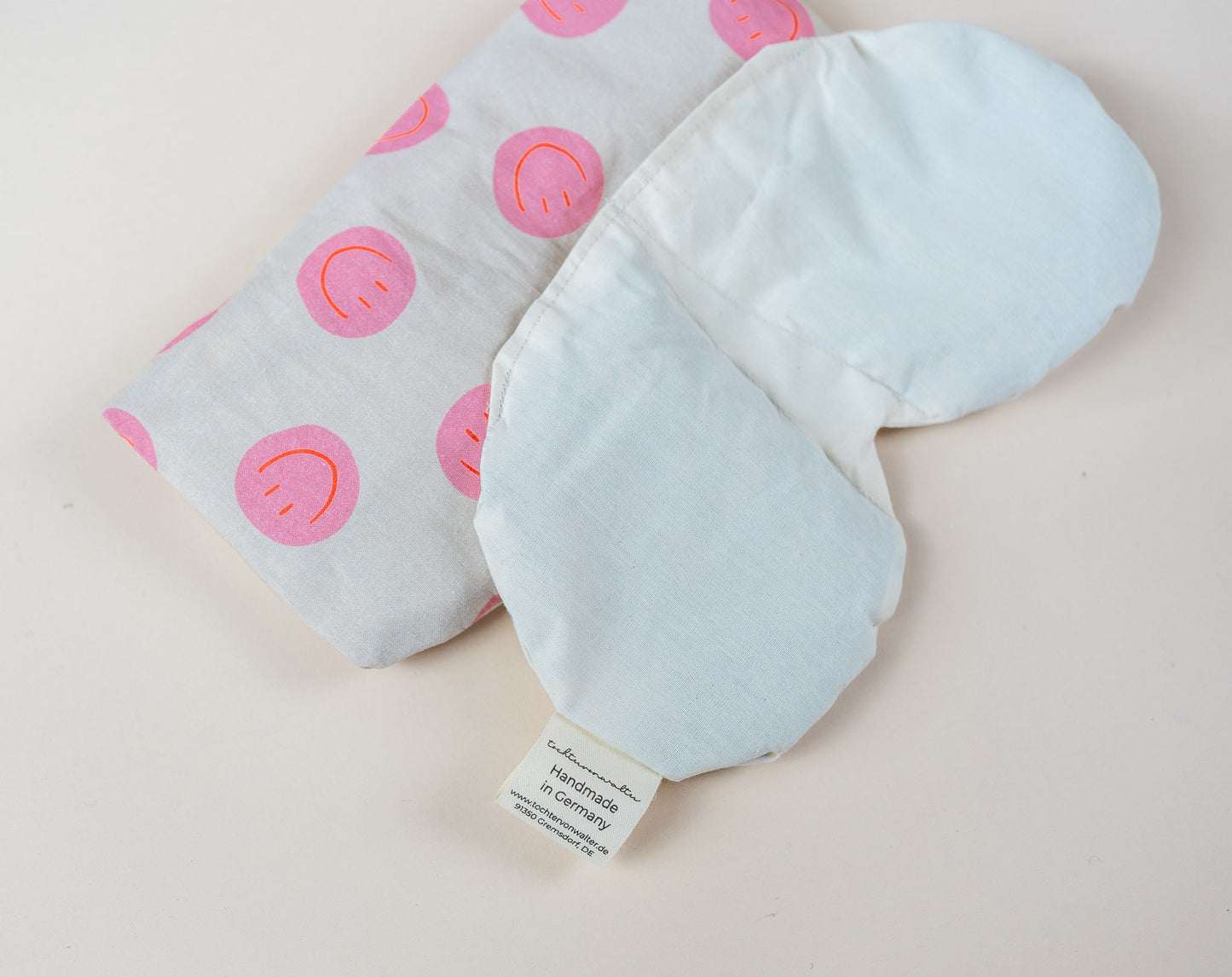 Augenkissen Smiley Pink