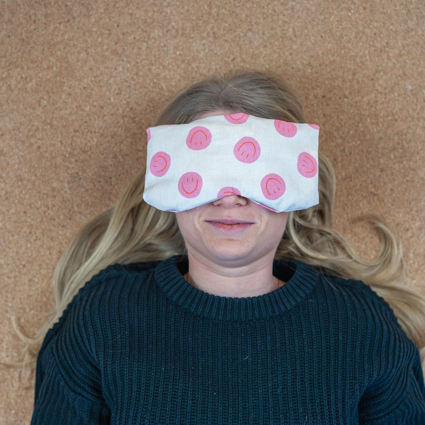 Augenkissen Smiley Pink