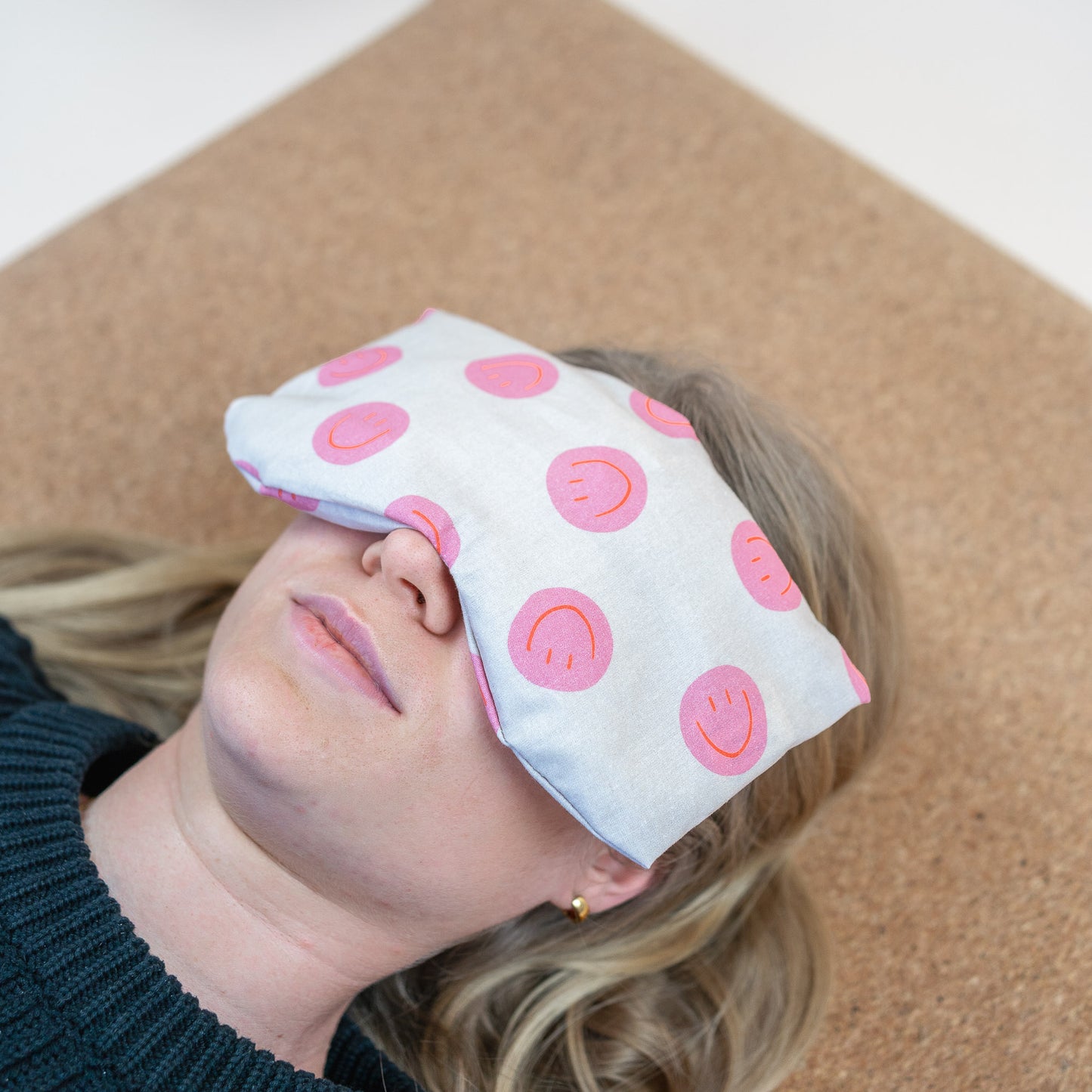 Augenkissen Smiley Pink