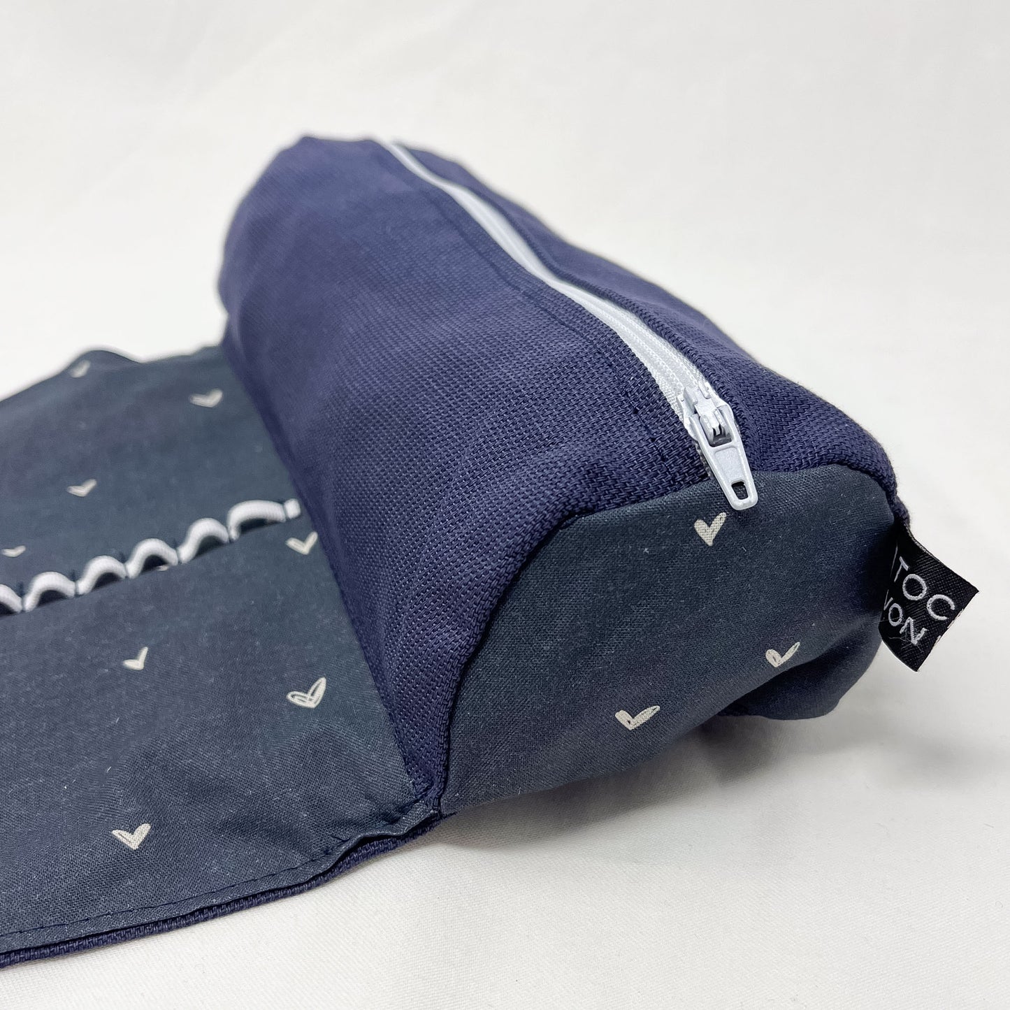 Federmäppchen Herzchen Blau