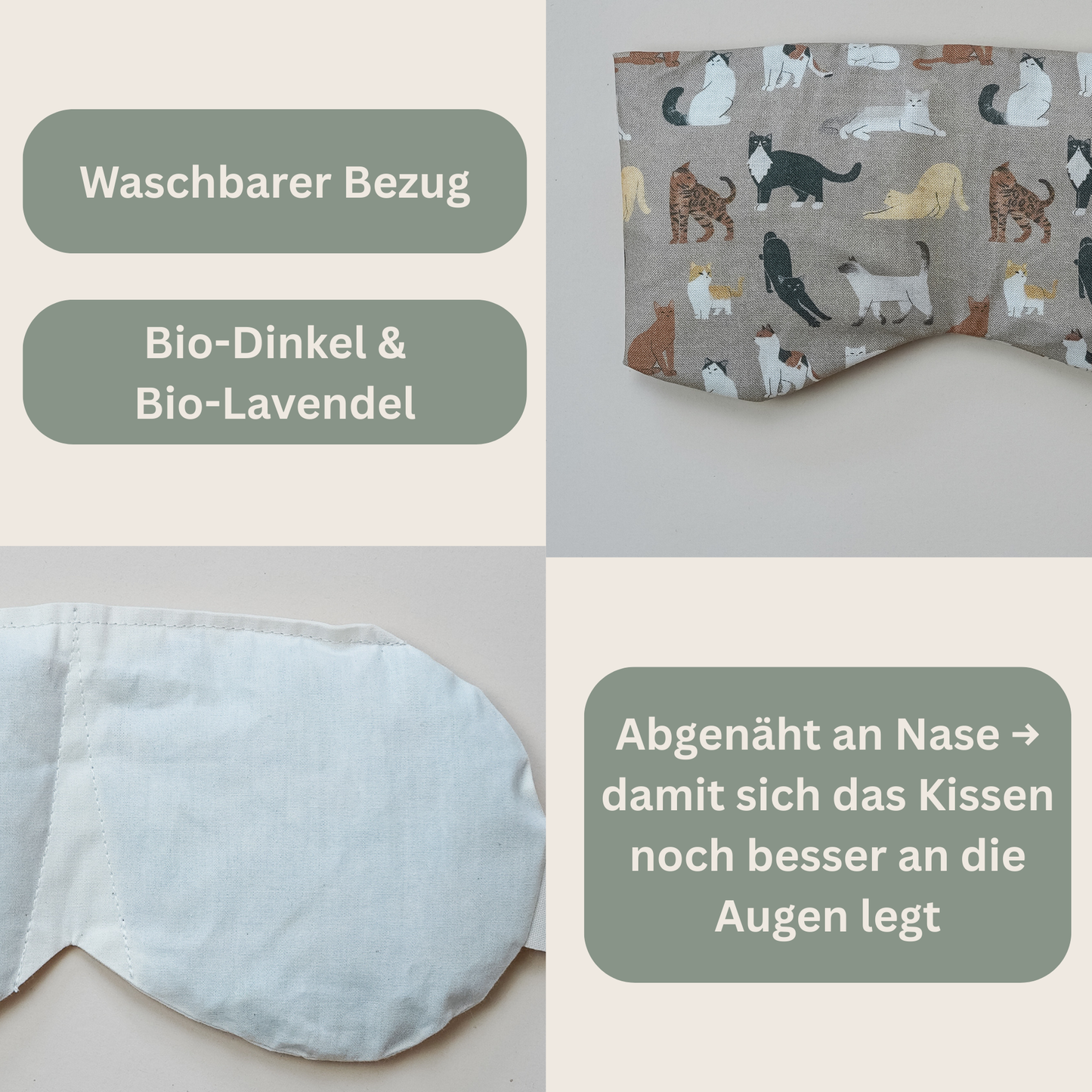 Augenkissen Katze