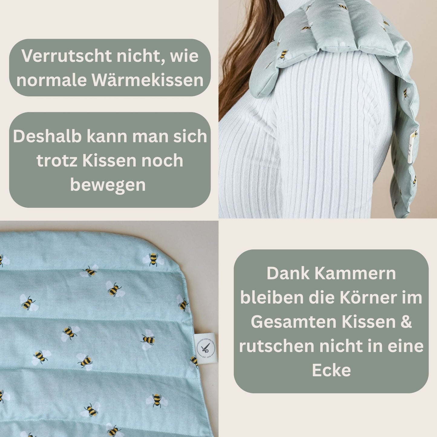 Nackenkissen Biene