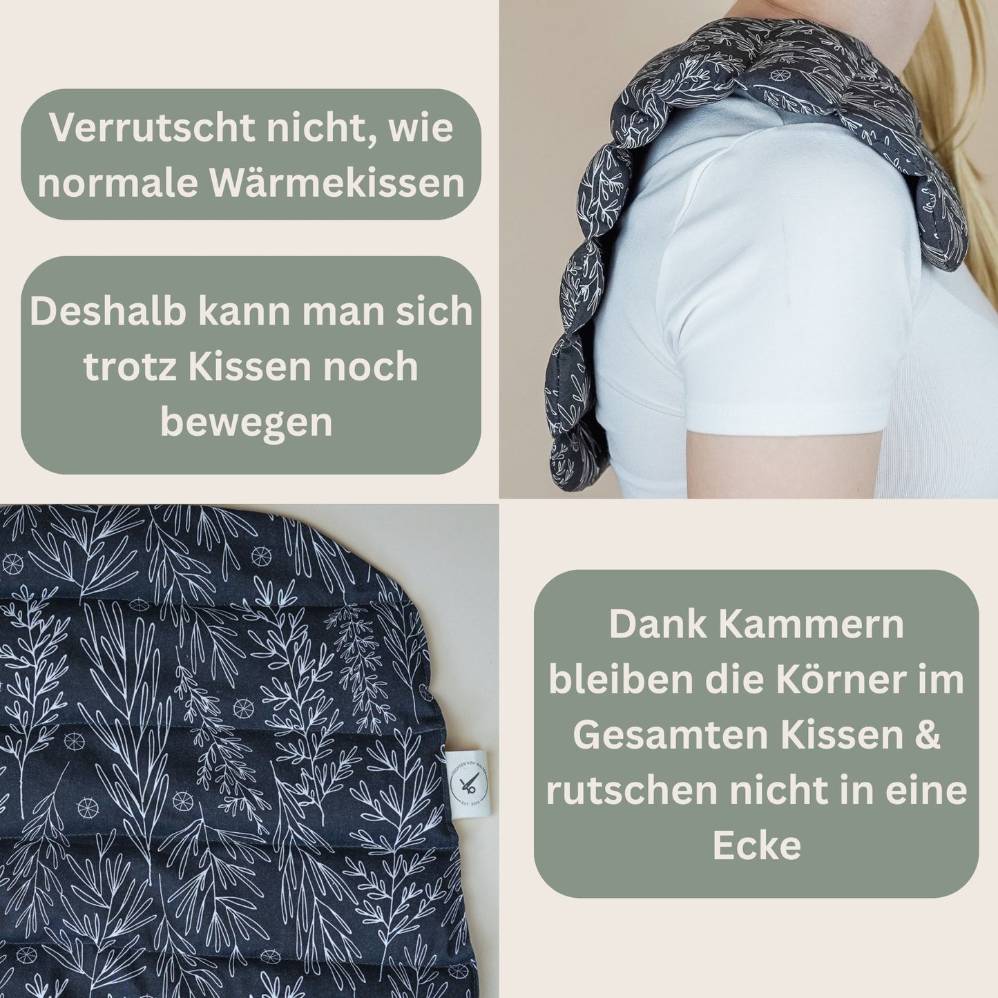 Nackenkissen Grau