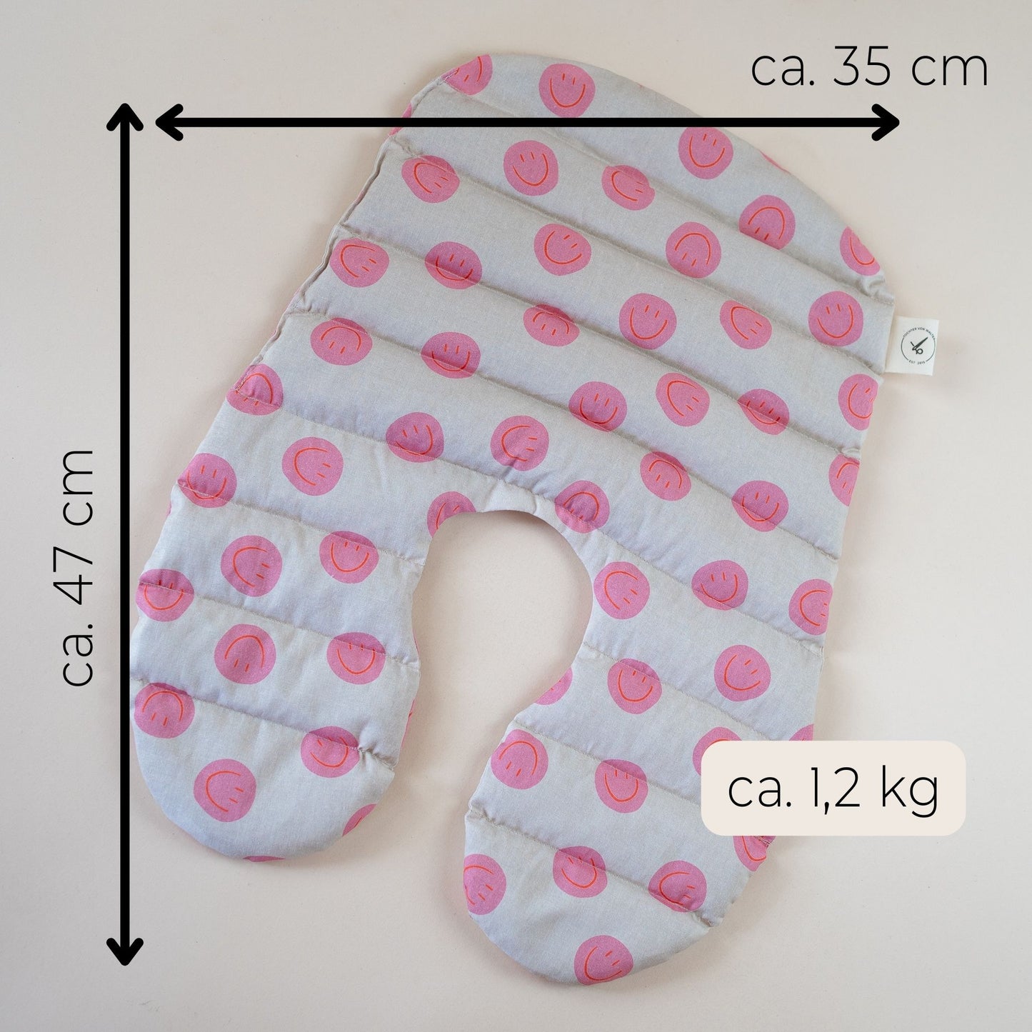 Nackenkissen Smiley Pink