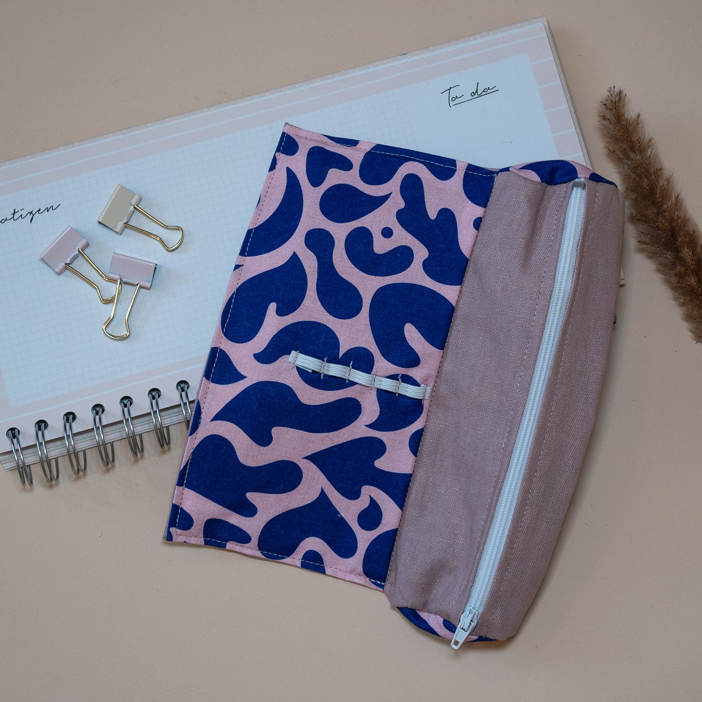 Federmäppchen, mini Pink-Blau