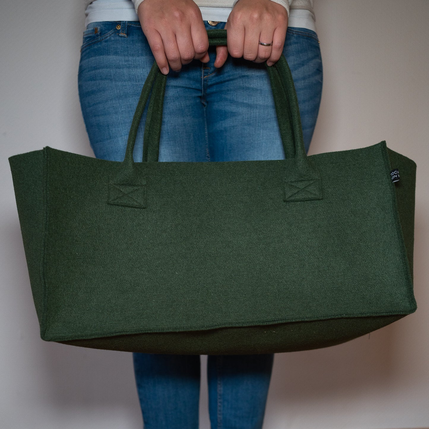 Filztasche Khaki Grün