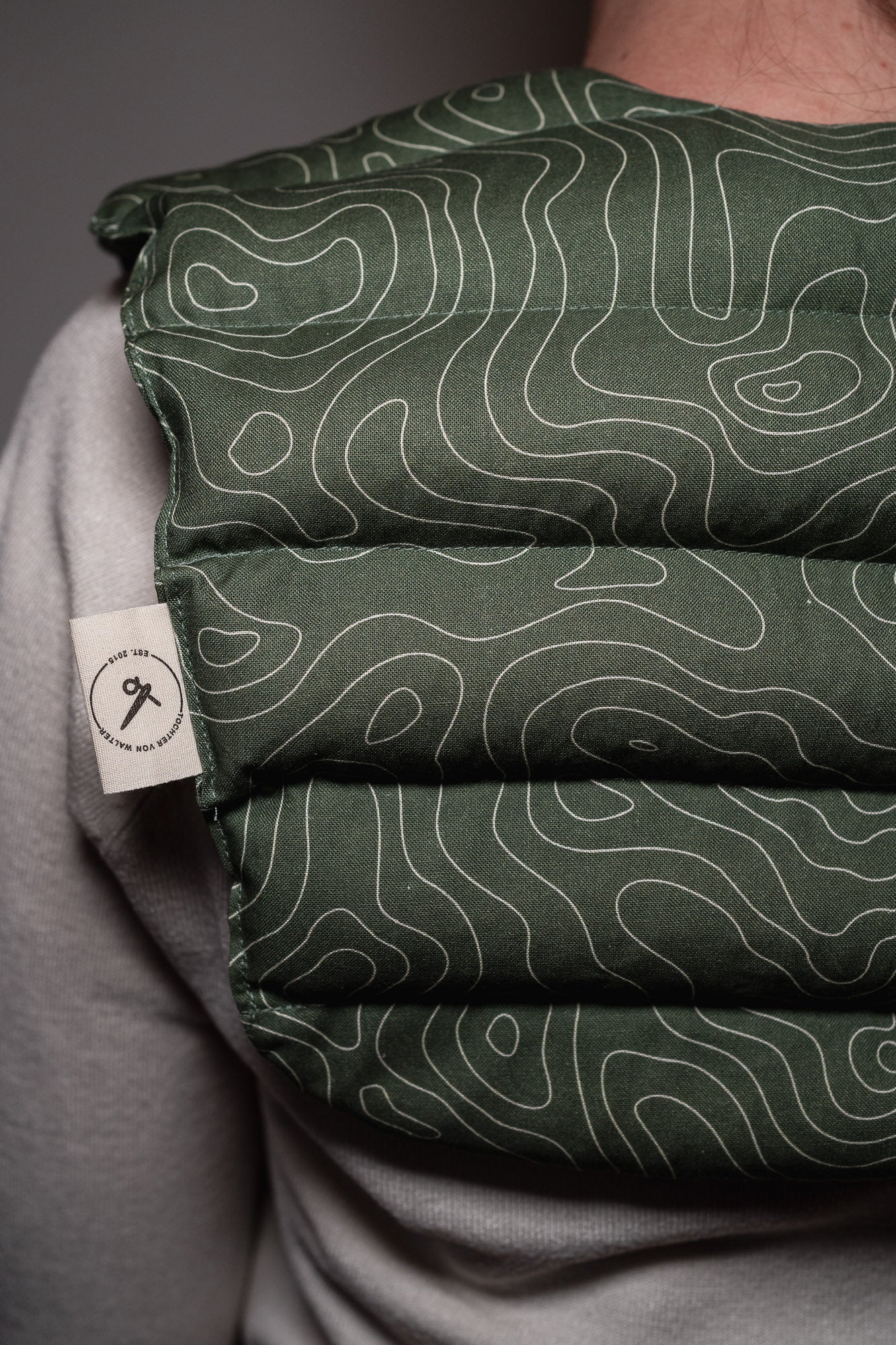 Nackenkissen "Linien Grün"