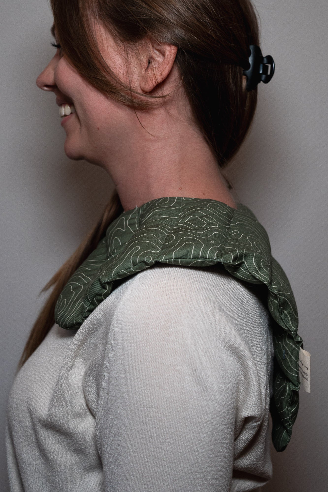 Nackenkissen "Linien Grün"