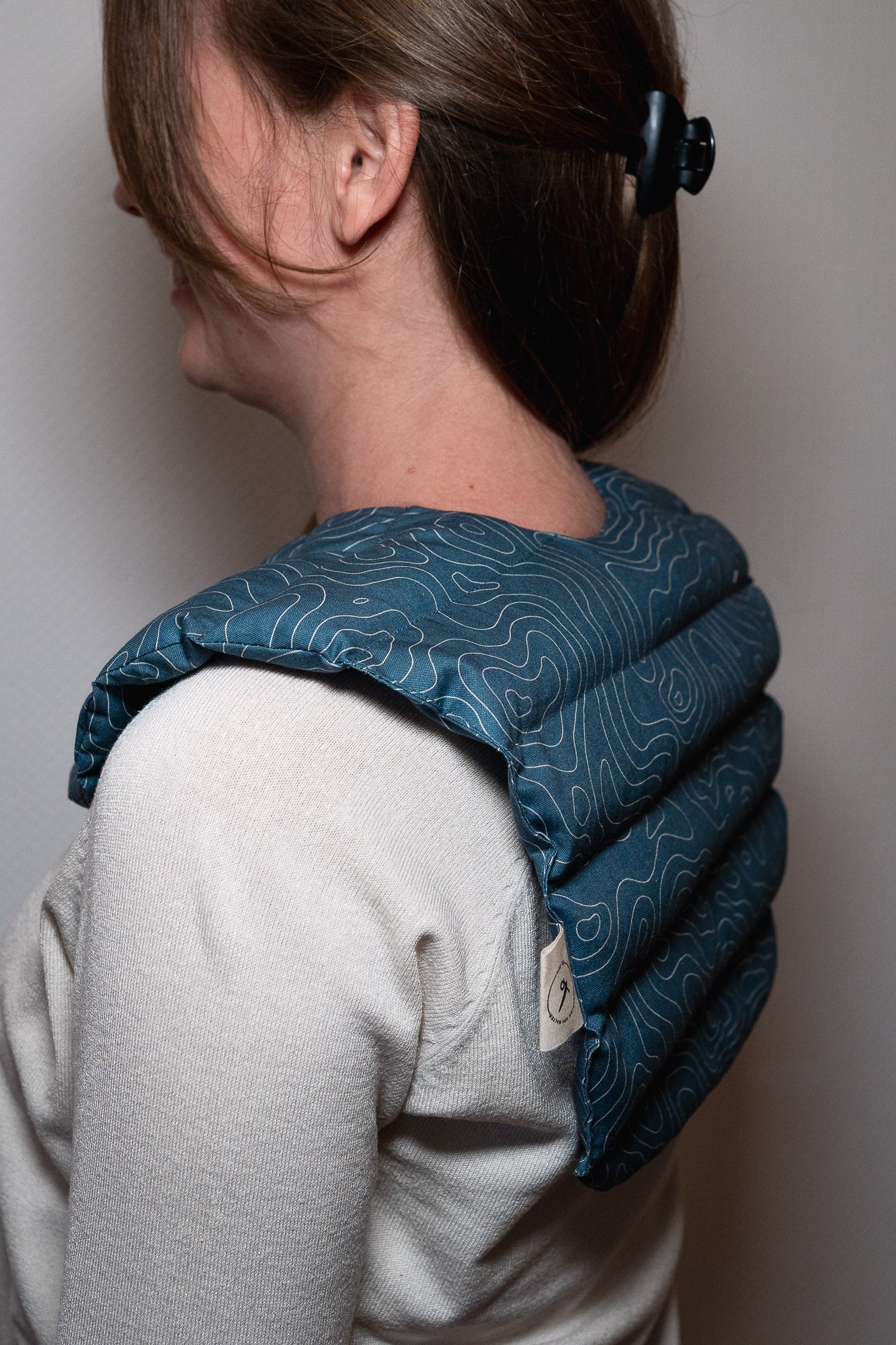 Nackenkissen "Linien Blau"