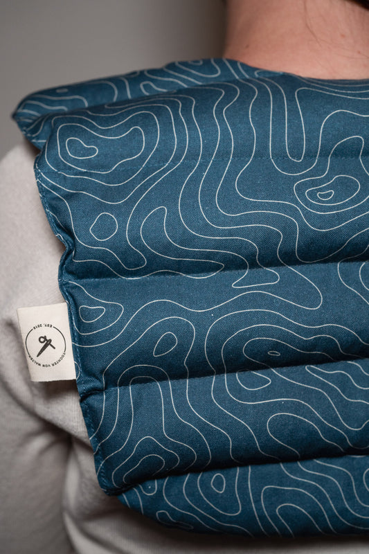 Nackenkissen "Linien Blau"