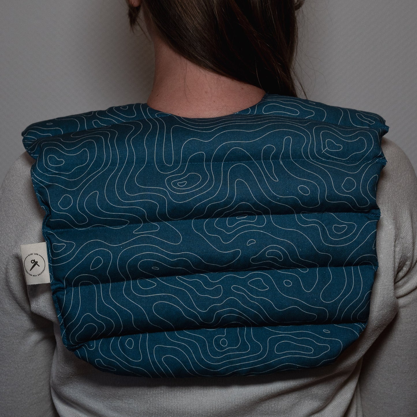 Nackenkissen "Linien Blau"