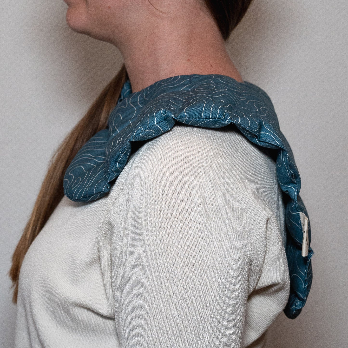 Nackenkissen "Linien Blau"