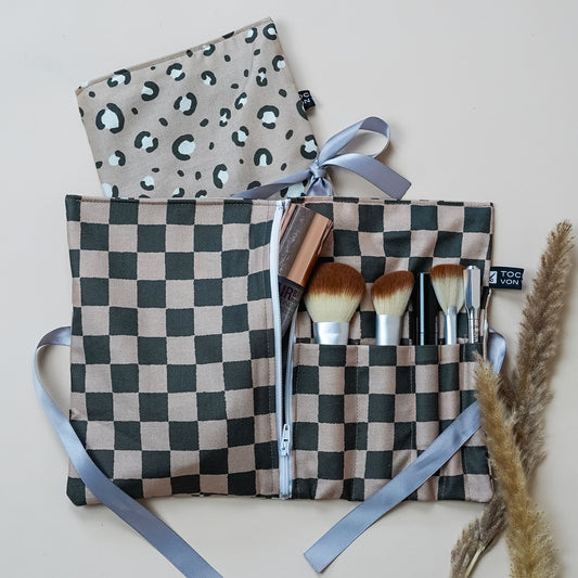 Kosmetiktasche Leo beige