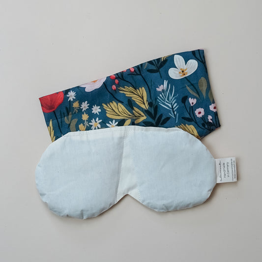 Augenkissen Blumen Blau