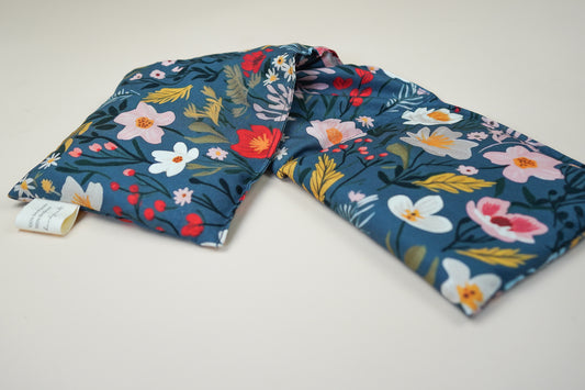 Wärmekissen Blumen Blau