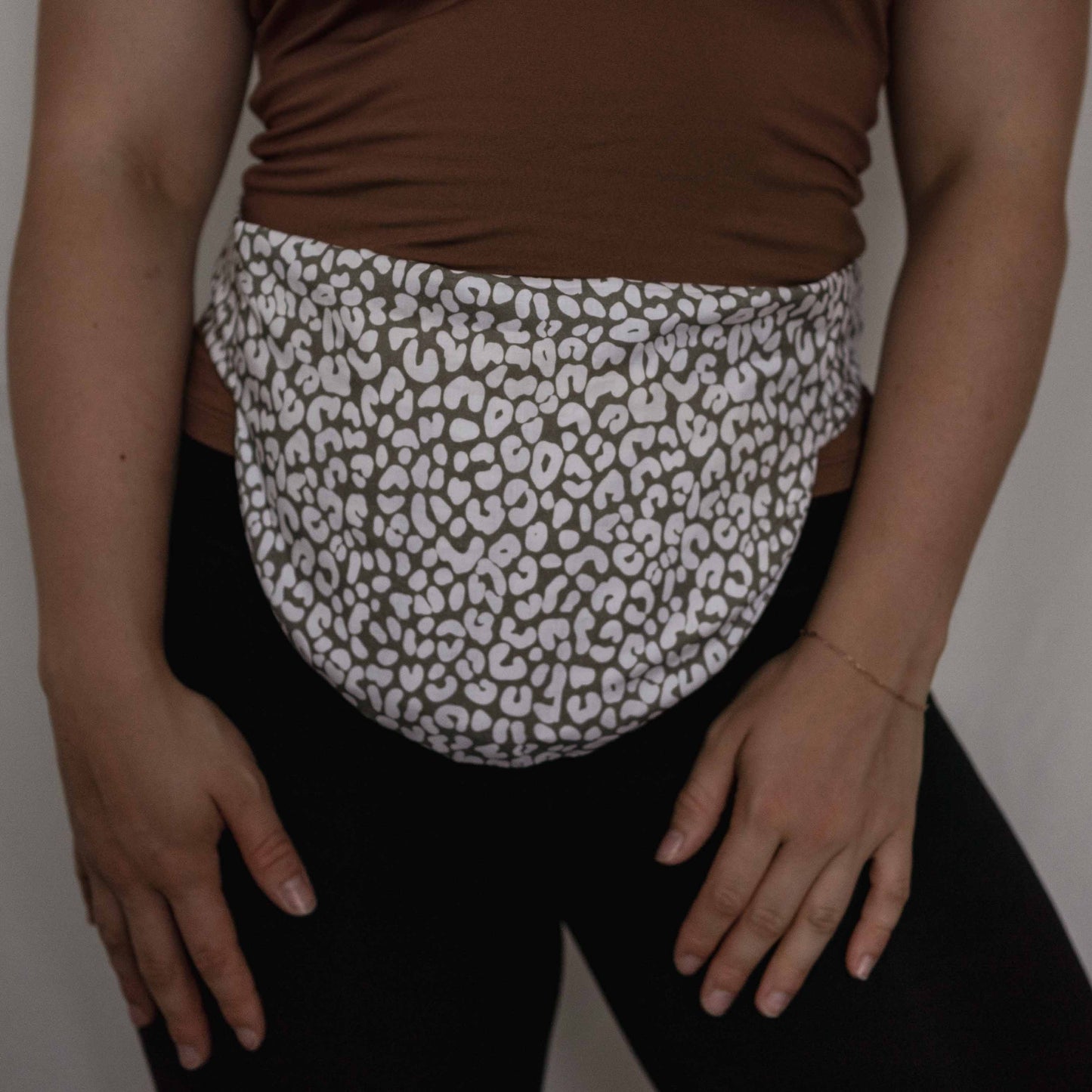 Bellywrap Leoprint Grün